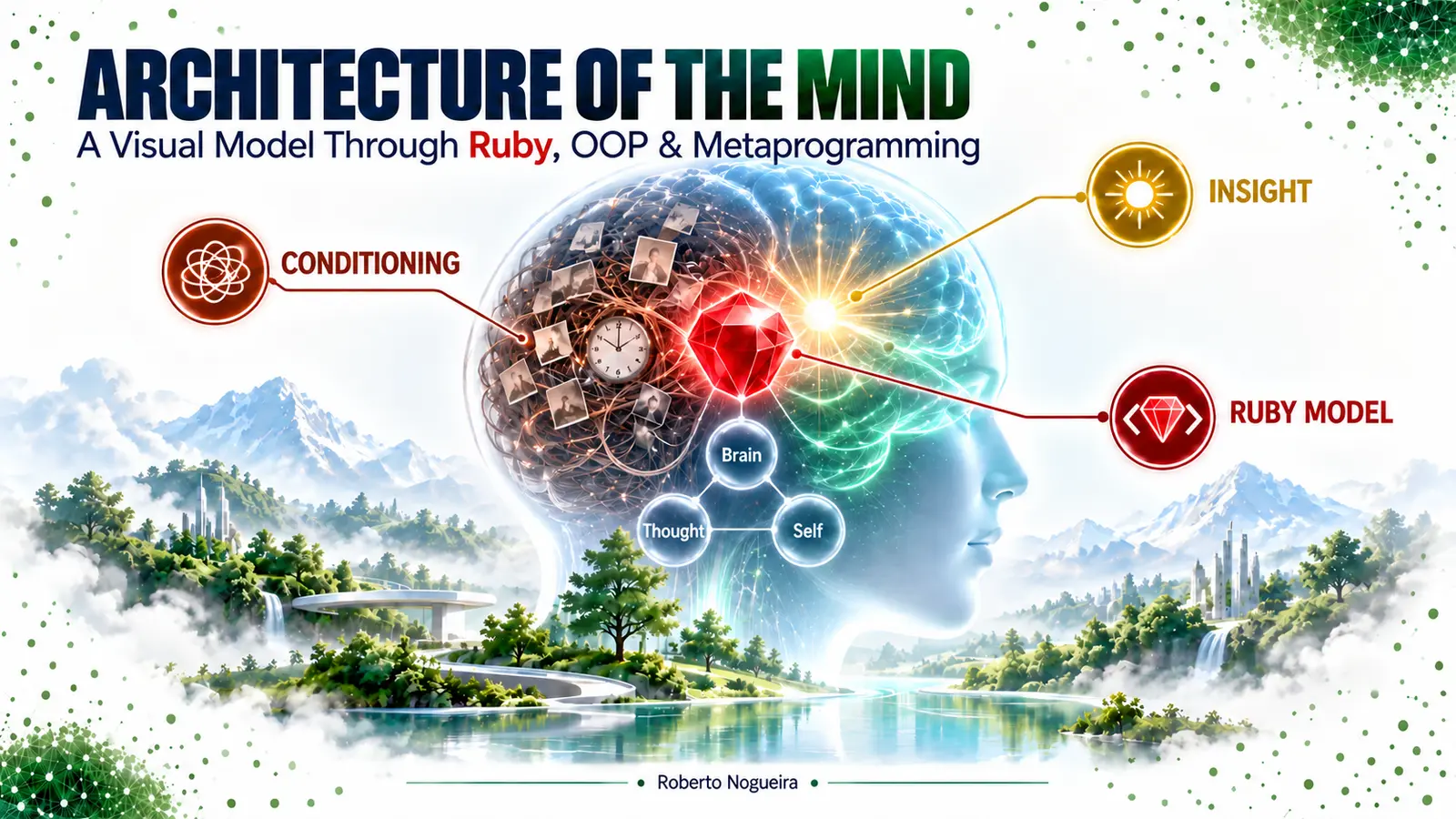 Illustrated architecture of the mind through Ruby and systems thinking