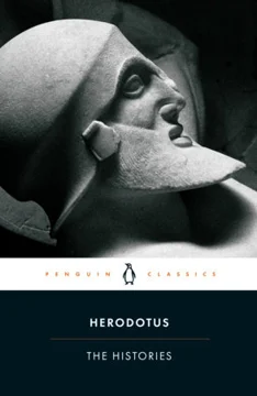 Penguin Classics edition cover of The Histories by Herodotus, showing a helmeted stone head