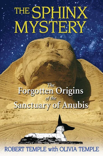 Cover of The Sphinx Mystery, showing the Sphinx beneath a starry sky and an Anubis-headed silhouette