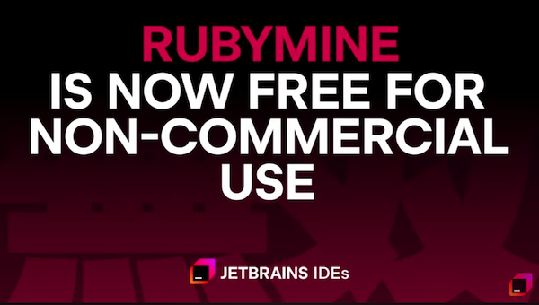 RubyMine is now free for non-commercial use